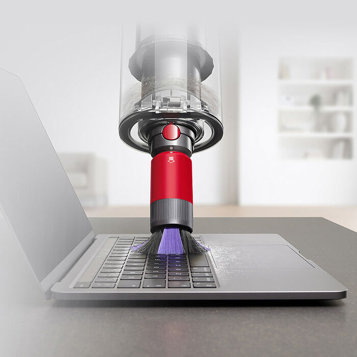 Dyson 戴森 V15 Fluffy SV47 智慧無線吸塵器 藍(贈收納架+地毯吸頭+高低處轉接頭+果汁機)