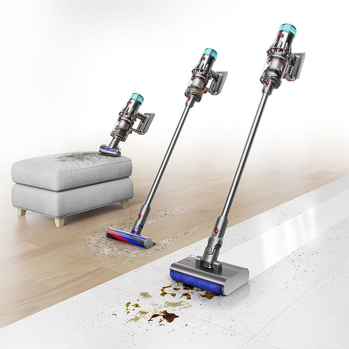 Dyson 戴森V12s Origin Submarine SV49 乾溼全能洗地吸塵器 銀灰色