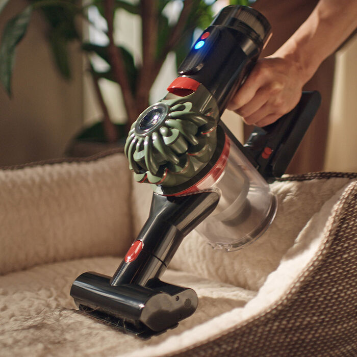 【雙主吸頭組(硬質地+地毯吸頭】Dyson戴森 Dyson V8 Cyclone SV55 無線吸塵器 (贈收納架+高處+二合一吸頭+光澤雙梳)