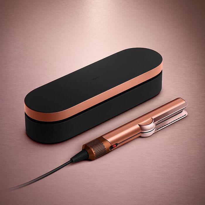 (預購)【張員瑛同款】Dyson Airstrait二合一吹風直髮器 HT01 琥珀香檳 (贈原廠架+光澤雙梳)