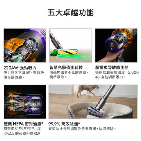 Dyson 戴森 V15 Fluffy SV47 智慧無線吸塵器 藍