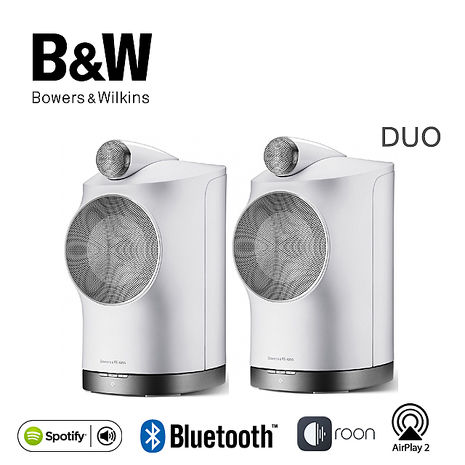 英國 B&W Bowers & Wilkins Formation Duo 立體聲無線藍牙書架式喇叭(白色/公司貨)