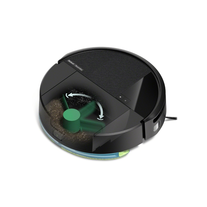 美國iRobot  Roomba 205 Combo 內建集塵壓縮掃拖機器人 極夜黑 總代理保固1+1年