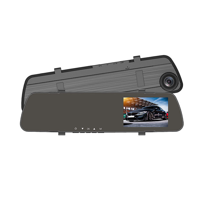 路易視 GX5 1080P GPS測速警報 單鏡頭 後視鏡行車記錄器