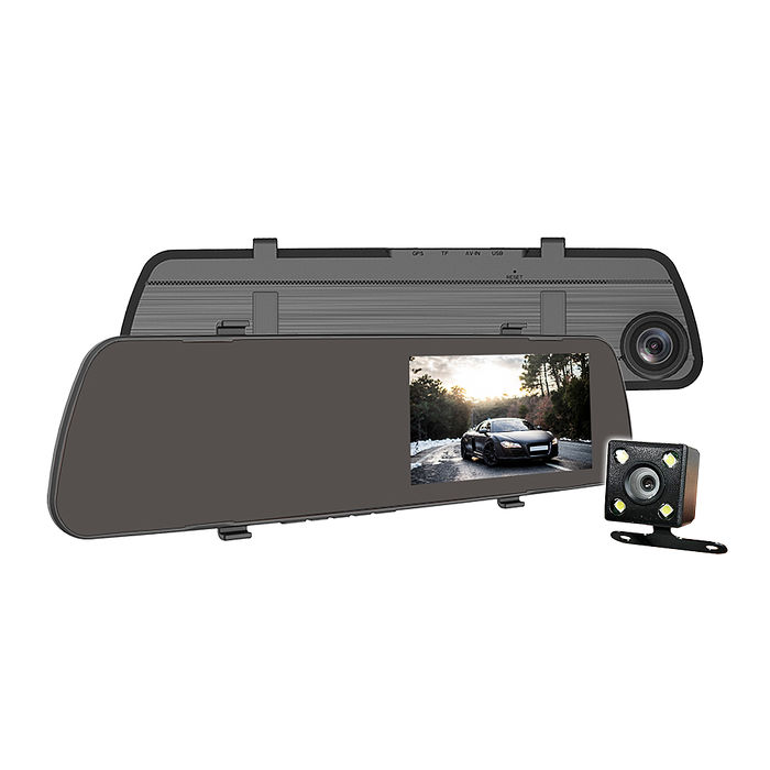 任e行 BX8 GPS測速 雙鏡頭 後視鏡行車記錄器