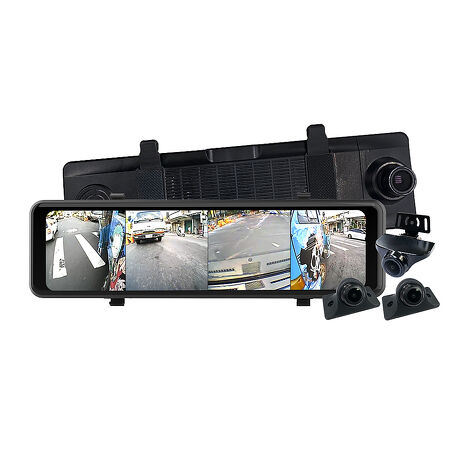 【路易視】CX6 1080P FHD 四鏡頭 電子後視鏡 GPS測速 行車記錄器 15米後鏡頭線 贈64G記憶卡