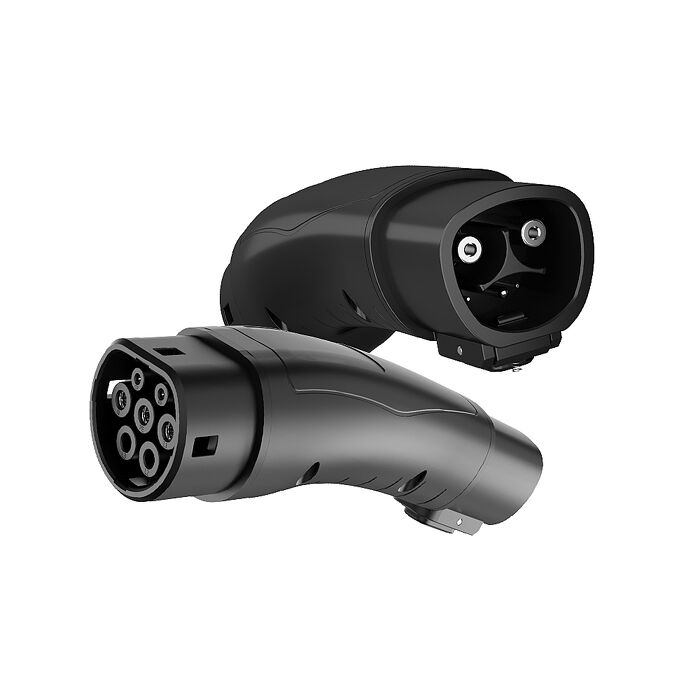 【綠行家】特斯拉TPC(NACS)充電槍 轉 Type2(CCS2車端插口) 專用轉接頭