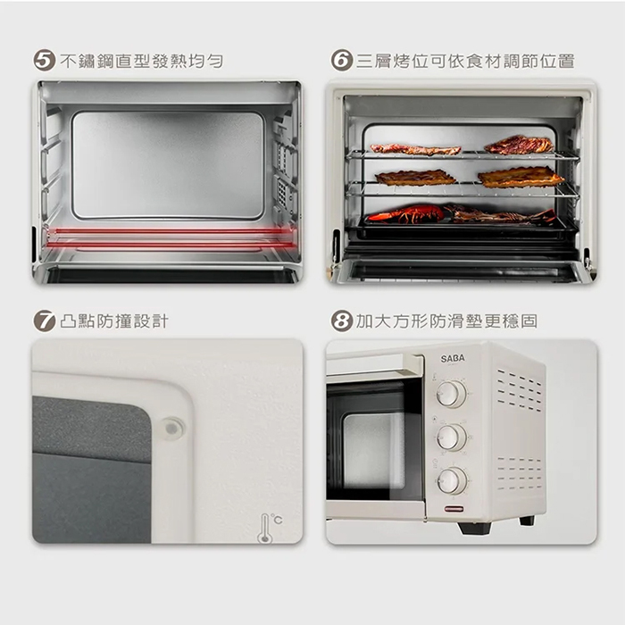 德國 SABA 30公升旋風烤箱(SA-HT11)