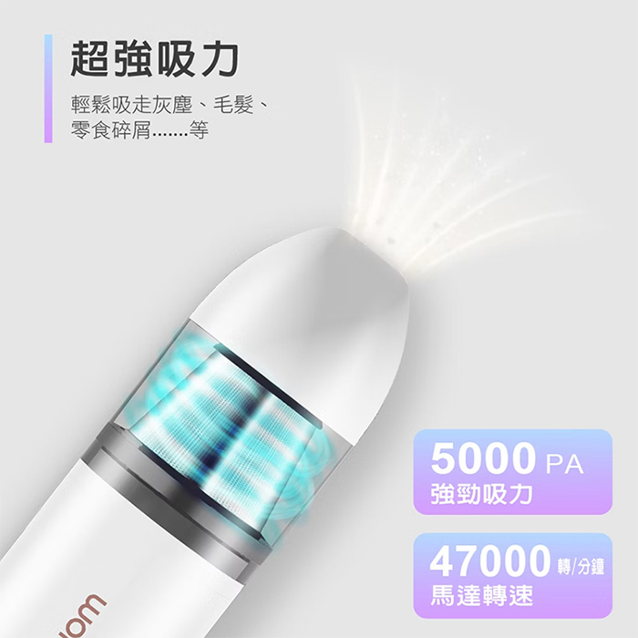 【WONDER 旺德】USB吹吸兩用吸塵器/USB充電/車用/家用(WH-V36DU)