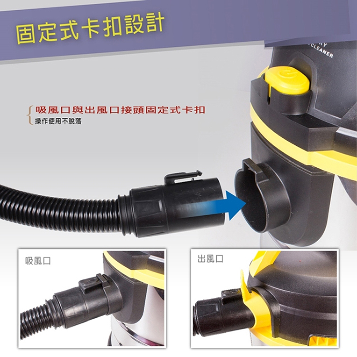 【TECO 東元】20L乾濕兩用吸塵器(XYFXJ021)