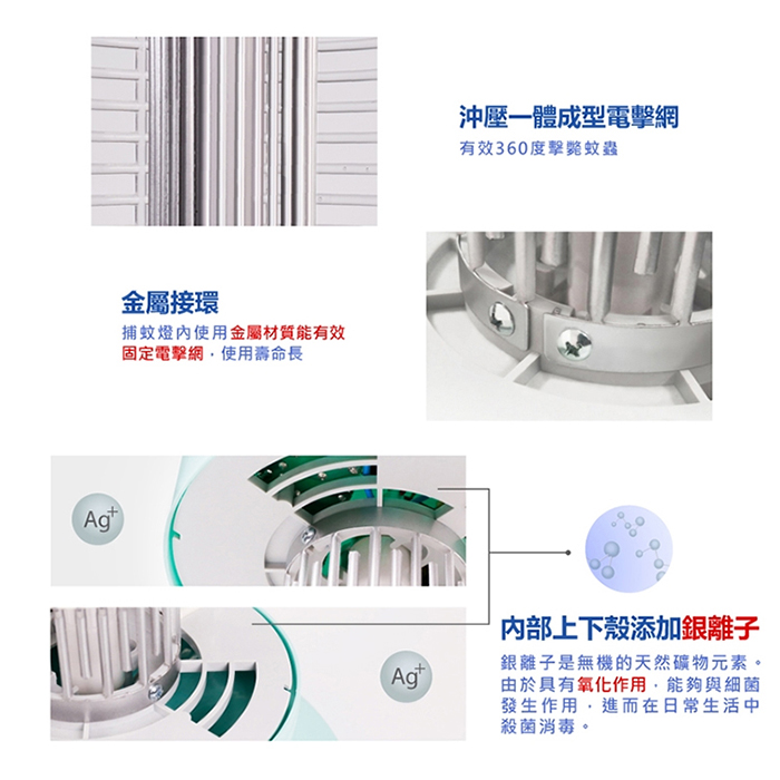 TECO 東元 10W銀離子抑 菌捕蚊燈(XYFYK105)
