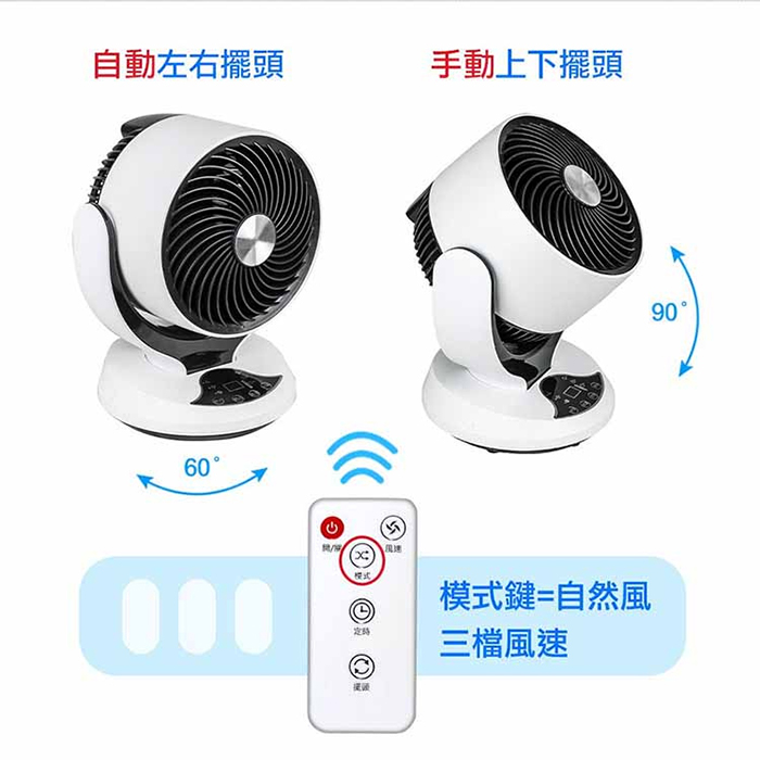 【SUPA FINE 勳風】8吋微電腦遙控循環桌扇(HFB-K7928)