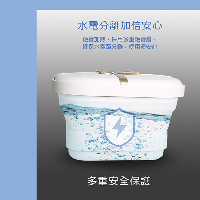 【THOMSON】多功能摺疊加熱/衝浪足浴桶(TM-BM07S)