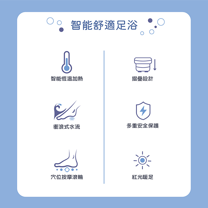 【THOMSON】多功能摺疊加熱/衝浪足浴桶(TM-BM07S)