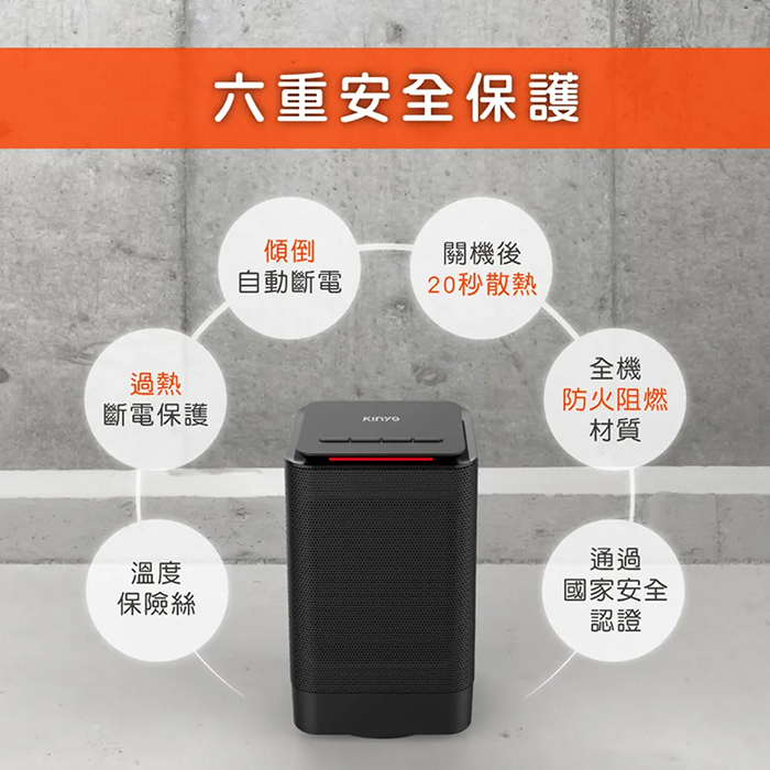 【KINYO】迷你陶瓷電暖器(NEH-120)