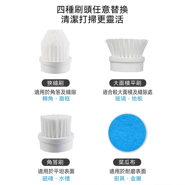 【THOMSON】手持電動清潔刷(TM-SAUW02C)