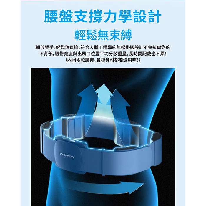 【THOMSON】腰帶環繞風扇(TM-SAF30U)