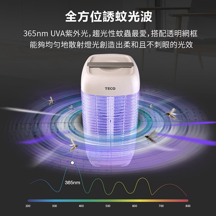 TECO 東元 電擊式10W捕蚊燈(XYFYK107)