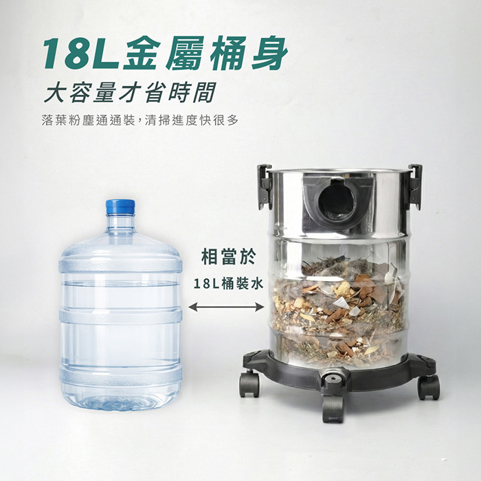 【SAMPO 聲寶】炫風乾濕兩用吸塵器(EC-W25171TL)