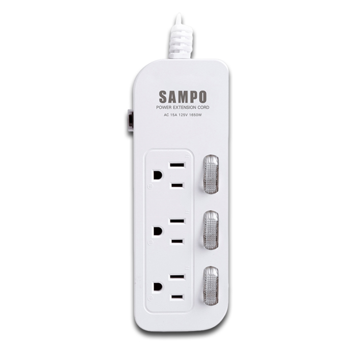 【SAMPO 聲寶】三開三插電源延長線-9尺(EL-W33R9)