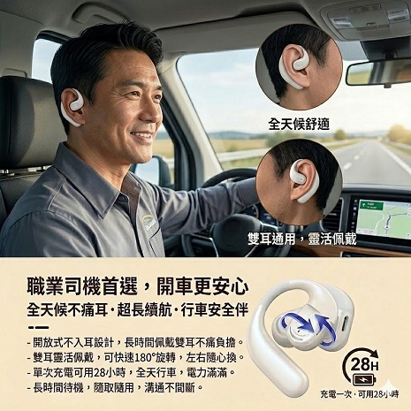 Fit Q66 長效待機藍芽耳機(25~30小時)