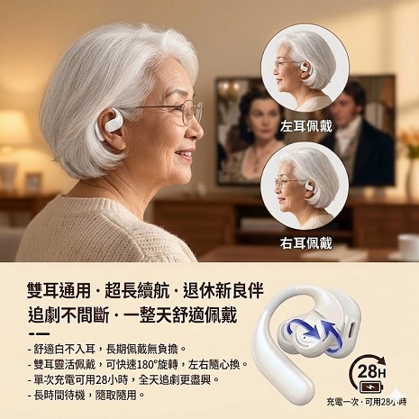 Fit Q66 長效待機藍芽耳機 買一送一(25~30小時)