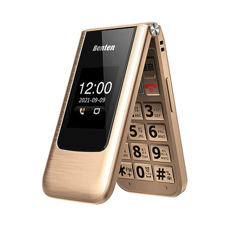 【贈腰掛皮套】Benten F62+ 雙螢幕 4G 摺疊按鍵式手機 老人機