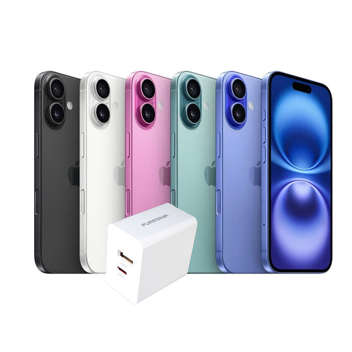 Apple iPhone 16 128G▼贈Puregear 30W PD雙孔快速充電頭