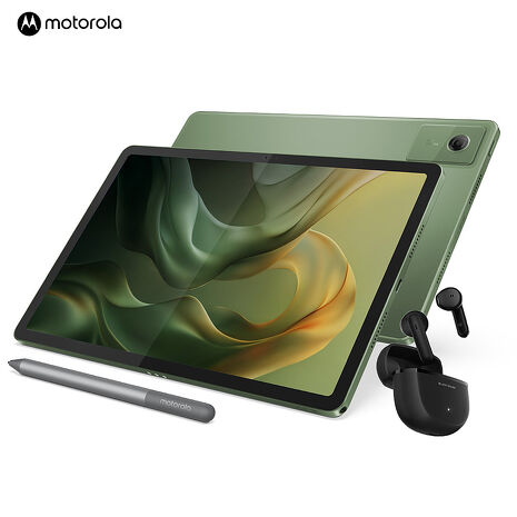 Motorola pad 60 NEO 8G/128G 5G 11吋平板電腦-綠▼送Black Shark T24 真無線藍牙耳機