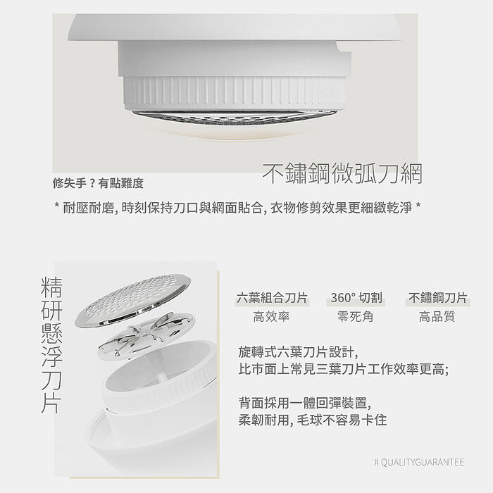 【向物】毛球修剪器-布丁 台灣版(usb充電除毛球機 衣物毛球去除機 去毛球機)