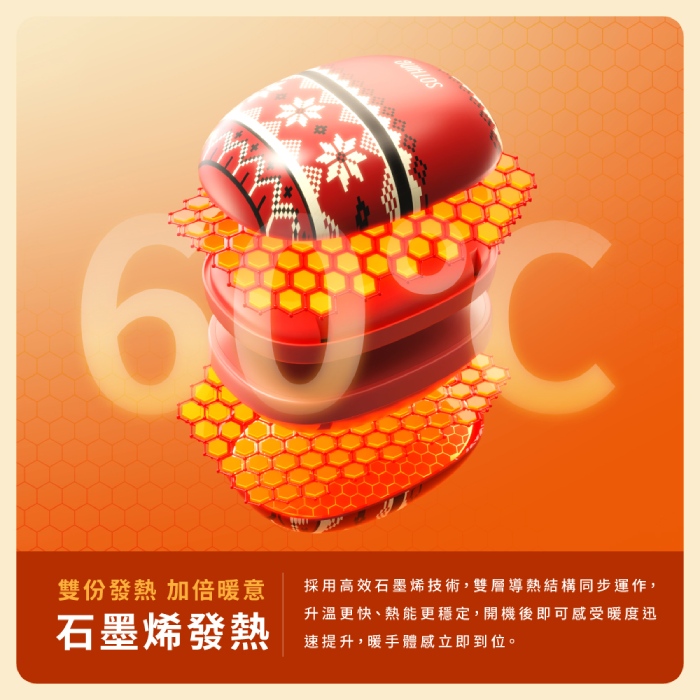 【SOTHING向物】二合一磁吸雙溫暖暖手寶 暖呼呼/叮噹熊 石墨烯/USB充電/暖蛋/暖爐/暖手蛋/暖暖包