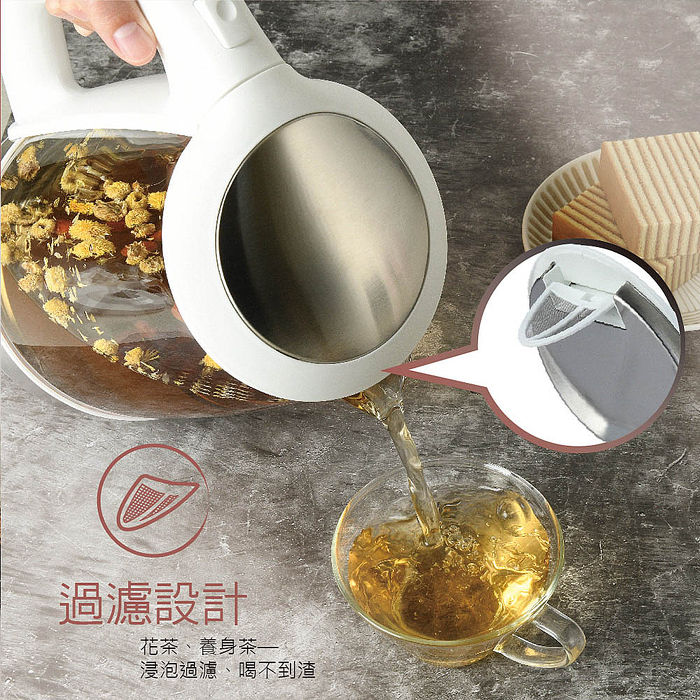 歌林2.0L玻璃快煮壺KPK-LN213G