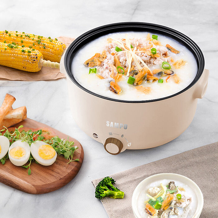 聲寶五公升日式多功能料理鍋TQ-B20501CL(奶茶色)