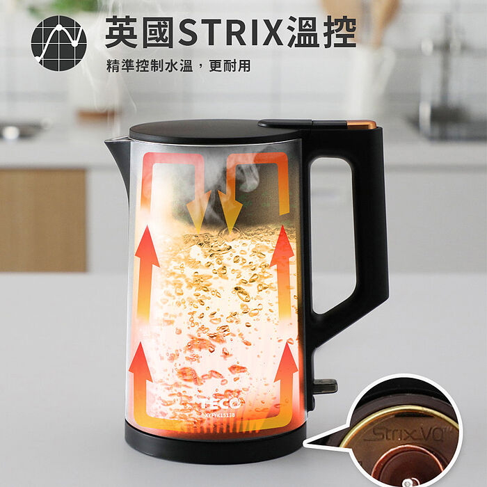 東元 316不鏽鋼雙層防燙快煮壺XYFYK1513B