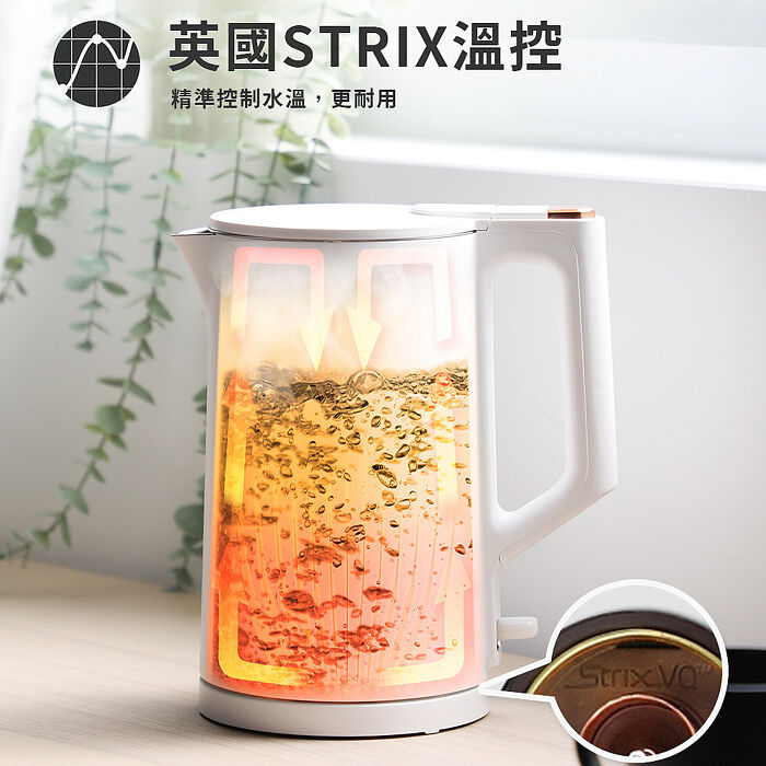 東元 316不鏽鋼雙層防燙快煮壺XYFYK1513W