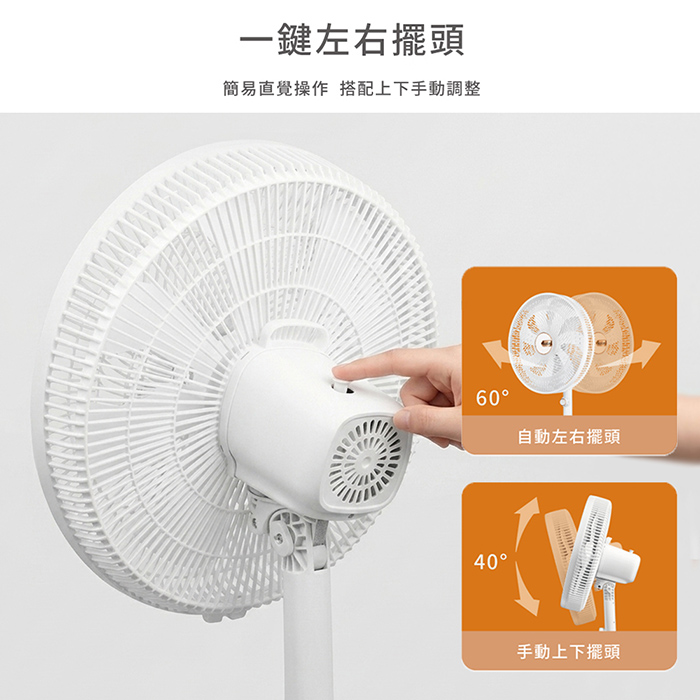 【歌林】16吋擺頭循環立扇KF-SD2646