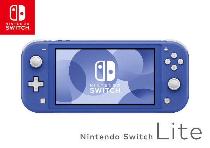 任天堂 Switch Lite 主機 (藍色)(贈:玻璃保護貼)