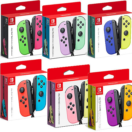 任天堂Switch  Joy-Con左右控制器(原廠)+mini控制器充電座(副廠)