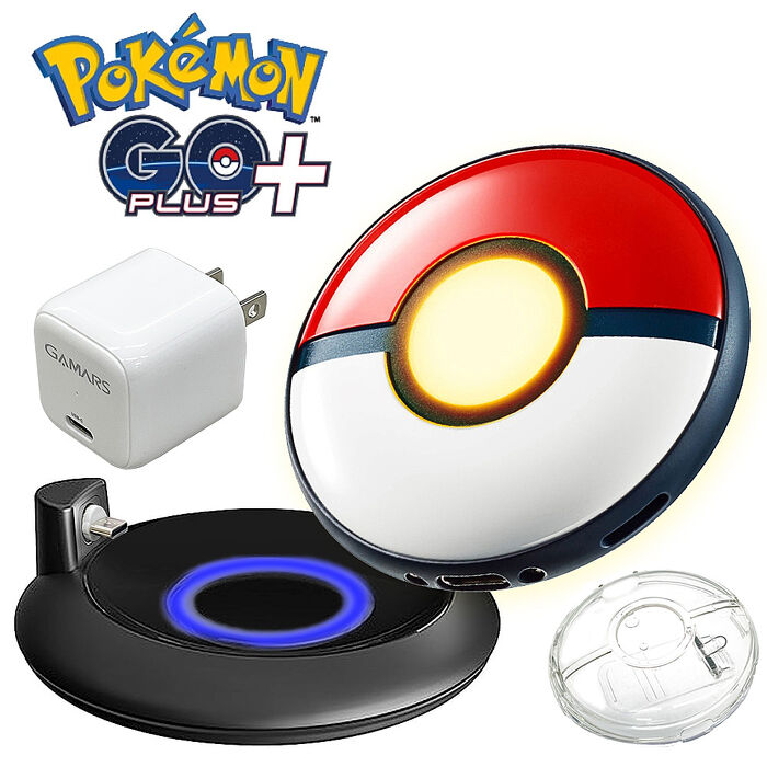 Pokemon GO Plus +寶可夢睡眠精靈球+配件選一(專用充電座/水晶殼/20W快充電源轉接器)