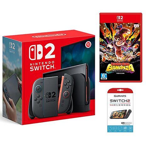 Switch2主機+NS2 咚奇剛 蕉力全開 (贈保護貼)