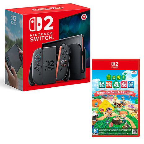 任天堂 Switch2主機+NS2 集合啦！動物森友會《贈保護貼》