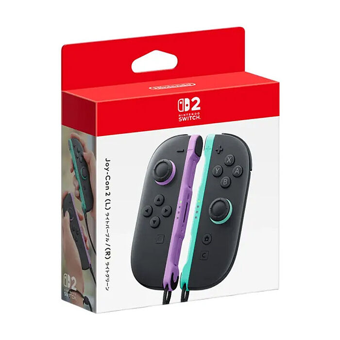 任天堂 Switch 2 Joy-con2 控制器 紫綠(日本公司貨)+副廠 控制器充電底座