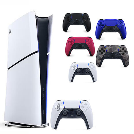 SONY PS5 Slim 光碟版主機 (雙手把組)+手把收納包