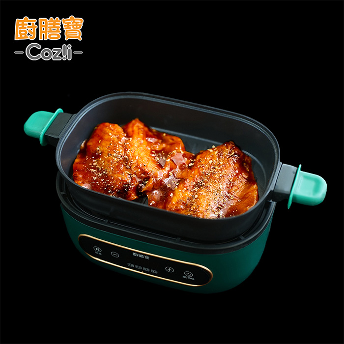 Cozii廚膳寶 溫控多功能不沾料理鍋 豪華全配組 C1880