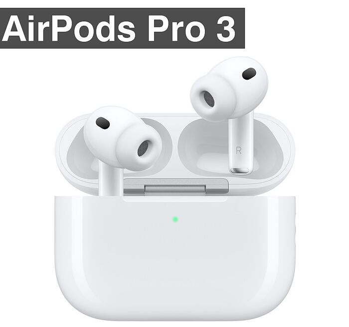 Apple  AirPods Pro 3 藍牙耳機 (MFHP4TA/A)  AirPods Pro (第 3 代)  AirPodsPro3