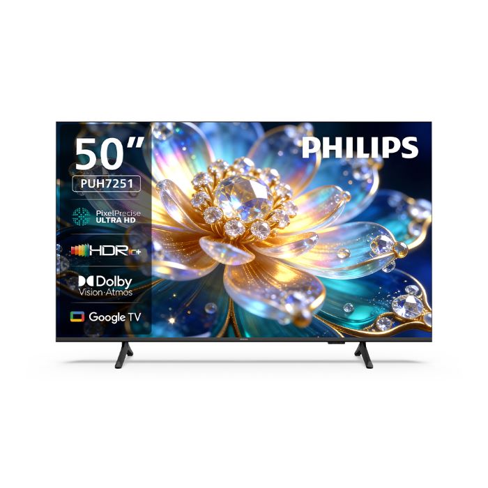 Philips 飛利浦 50型 4K 120Hz Google TV AI PQ智慧聯網液晶顯示器 50PUH7251 (不含安裝)