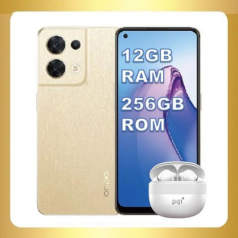 OPPO Reno8 (12G/256G) 5G手機 (原廠精選福利品)加贈藍芽耳機
