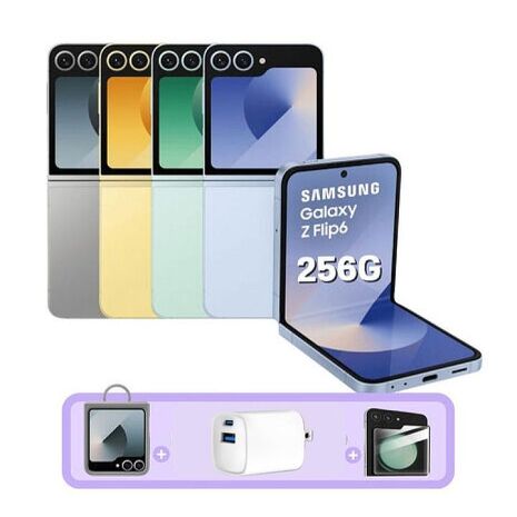 Samsung Galaxy Z Flip6 (12G/256G) AI 摺疊手機 雲海藍 (原廠精選福利品) ▼贈原廠殼+35W快充頭