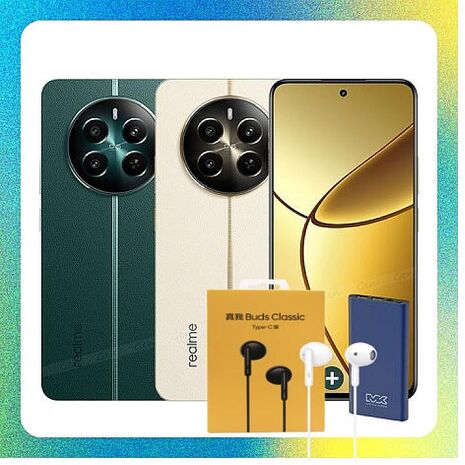 【贈耳機+行動電源】realme 12+ 5G (12G+256G) 電影級攝影手機 (原廠認證福利品)