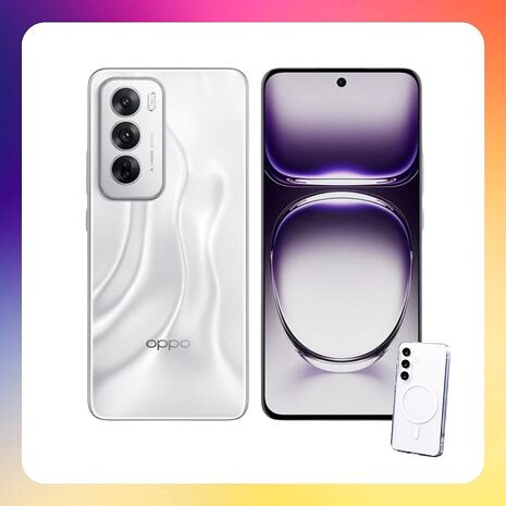 OPPO Reno12 5G (12G/256G) 6.7 吋 AI 手機 -曜銀 (原廠精選福利品) 贈磁吸保護殼